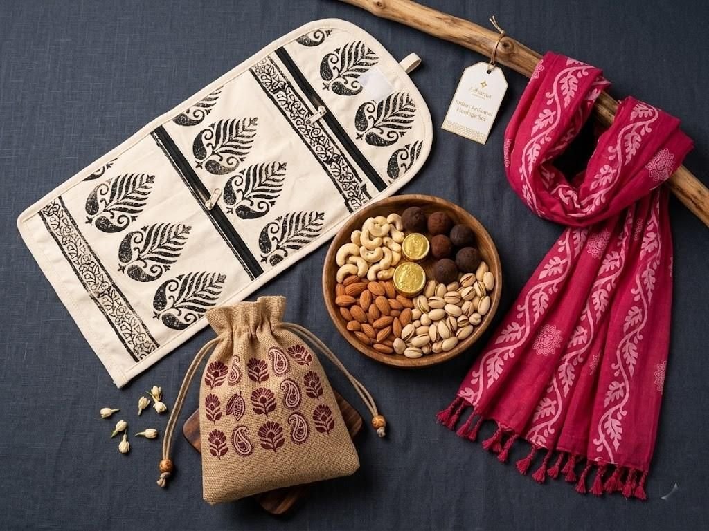 Combo — Potli, Utility Pouch (Big) & Stole