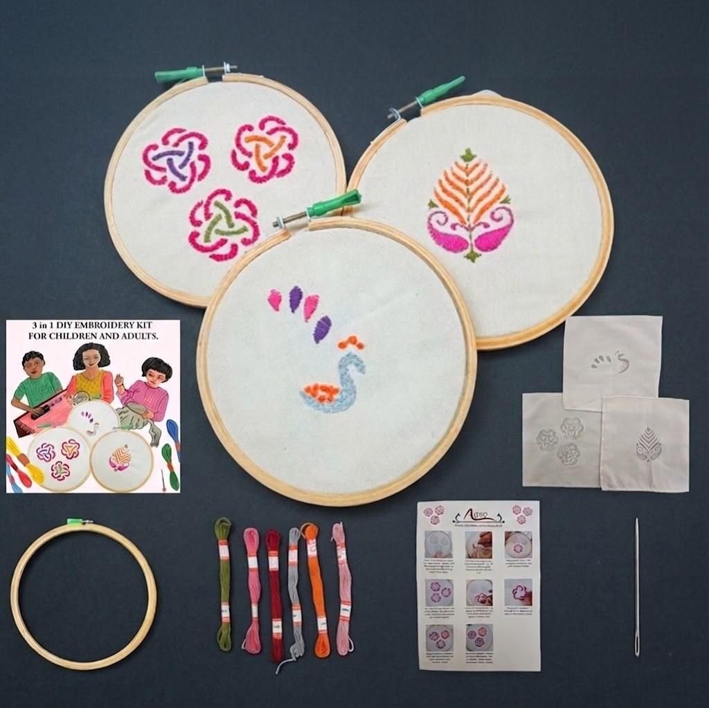 3-in-1 DIY Embroidery Kit for Kids