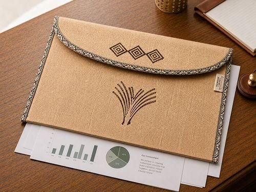 Jute File Folder