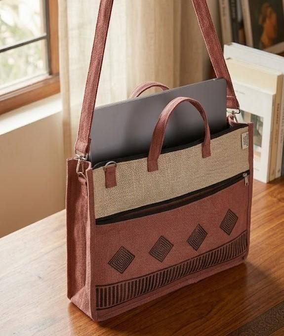 Jute Laptop Bag
